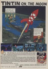 Tintin on the Moon - Advertisement Flyer - Front Image