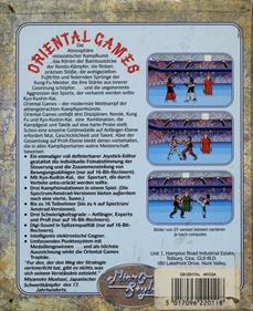 Oriental Games - Box - Back Image