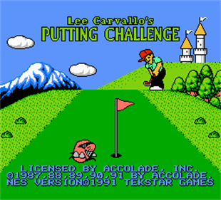 Lee Carvallo's Putting Challenge (pacnsacdave) - Screenshot - Game Title Image