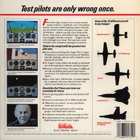 Chuck Yeager's Advanced Flight Trainer - Box - Back Image