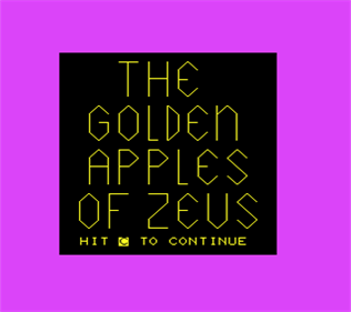 The Golden Apples of Zeus - Screenshot - Game Title Image