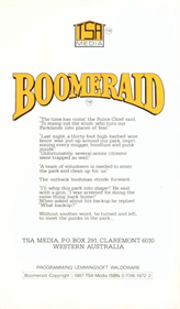 Boomeraid - Box - Back Image