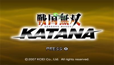 Samurai Warriors: Katana - Screenshot - Game Title Image