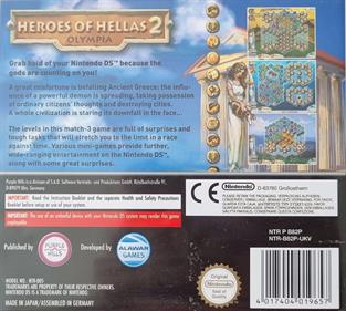 Heroes of Hellas 2: Olympia - Box - Back Image