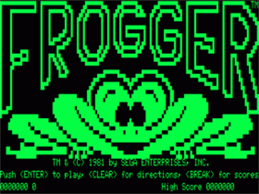 Frogger - Screenshot - Game Title Image