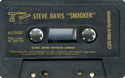 Steve Davis Snooker - Cart - Front Image