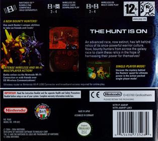 Metroid Prime: Hunters - Box - Back Image