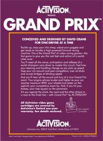 Grand Prix - Box - Back - Reconstructed Image