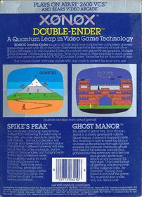 Xonox Double Ender: Spike's Peak/Ghost Manor - Box - Back Image