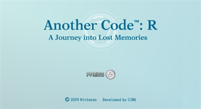 Another Code: R: A Journey into Lost Memories - Screenshot - Game Title Image