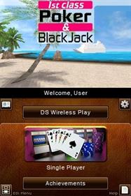 1st Class Poker & BlackJack - Screenshot - Game Title Image