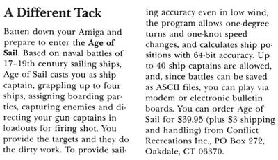 Age of Sail - Advertisement Flyer - Front Image