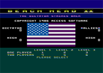 Beach-Head II: The Dictator Strikes Back - Screenshot - Game Title