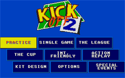 Kick Off 2 - Screenshot - Game Select Image