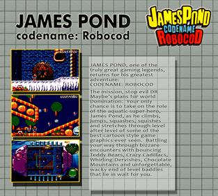 James Pond II: Codename RoboCod - Fanart - Box - Back