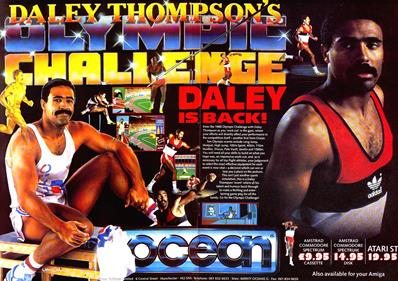Daley Thompson's Olympic Challenge - Advertisement Flyer - Front Image
