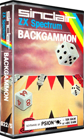 Backgammon (Psion Software/Sinclair Research) - Box - 3D Image