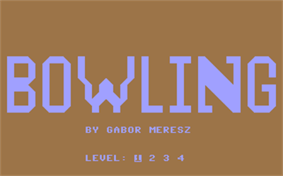 Bowling (Andromeda Software) - Screenshot - Game Title Image