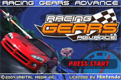 Racing Gears Advance - Screenshot - Game Title Image