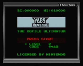 Yars' Revenge - Screenshot - Game Select Image
