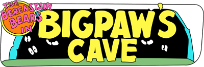 The Berenstain Bears in Big Paw's Cave - Clear Logo Image