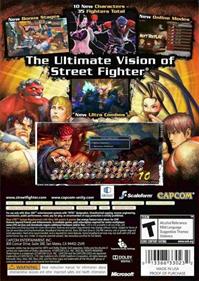 Super Street Fighter IV: Arcade Edition - Box - Back Image