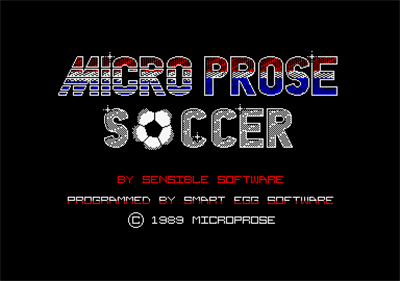 Microprose Soccer - Screenshot - Game Title Image