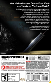 Final Fantasy VII - Fanart - Box - Back Image