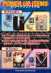 Raiden Fighters - Arcade - Controls Information Image