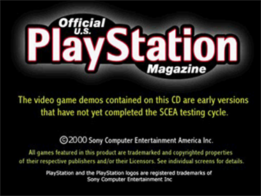 Official U.S. PlayStation Magazine Demo Disc 28 - Screenshot - Game Title Image