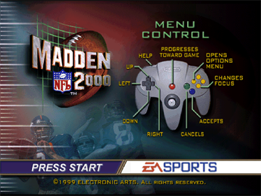 Madden NFL 2000 - Screenshot - Game Title Image