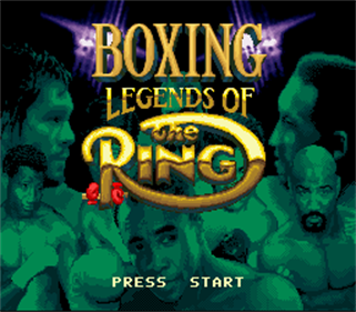 Boxing Legends of the Ring - Screenshot - Game Title