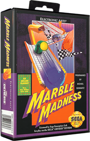 Marble Madness (Electronic Arts) - Box - 3D Image