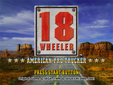 18 Wheeler: American Pro Trucker - Screenshot - Game Title Image