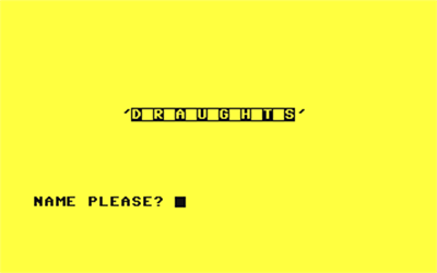 Draughts (Duckworth Home Computing) - Screenshot - Game Title Image