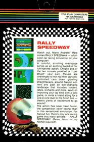 Rally Speedway - Box - Back Image