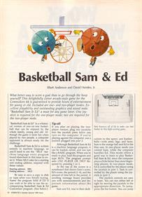 Basketball Sam & Ed - Advertisement Flyer - Front Image