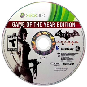 Batman: Arkham City: Game of the Year Edition - Disc Image