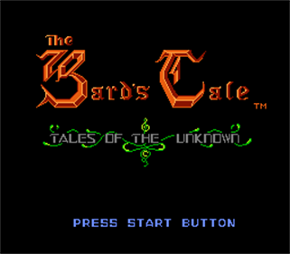 The Bard's Tale - Screenshot - Game Title Image