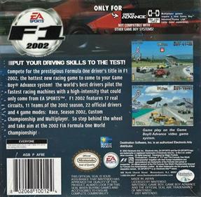 F1 2002 - Box - Back Image