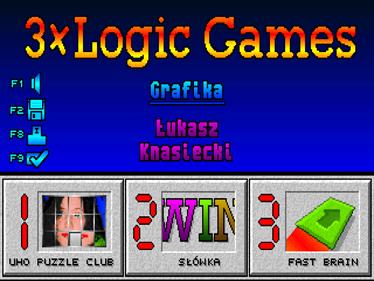 3x Logic Games - Screenshot - Game Title Image
