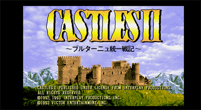 Castles II: Bretagne Touitsu Sensou - Screenshot - Game Title Image