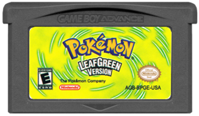 Pokémon LeafGreen Version - Cart - Front Image