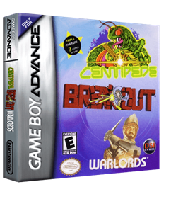 Centipede / Breakout / Warlords - Box - 3D Image