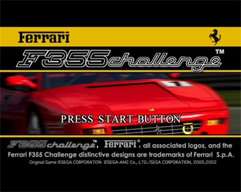 Ferrari F355 Challenge - Screenshot - Game Title Image