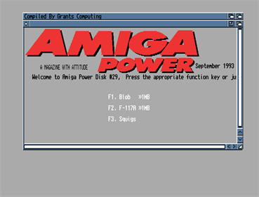 Amiga Power #29 - Screenshot - Game Select Image