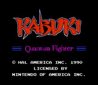 Kabuki Quantum Fighter - Screenshot - Game Title Image