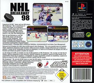 NHL Breakaway 98 - Box - Back