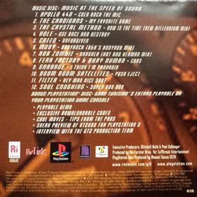 Gran Turismo 2: Music at the Speed of Sound: The Album [Bonus Playstation Disc] - Box - Back Image