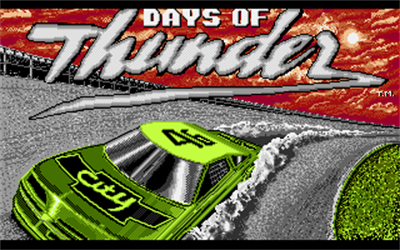 Days of Thunder - Screenshot - Game Title Image